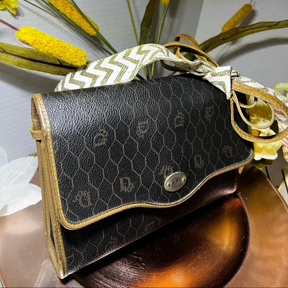 50%OFF TODAY SALE! Authentic Christian Dior Honeycomb Vintage sling crossbodybag